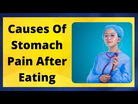 pain eating after stomach
