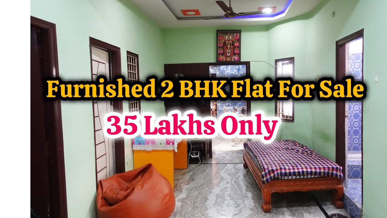 35 Lakhs || Furnished 2 BHK Flat For Sale 🏩 || With Woodwork || Investment || Code: PAR- 944 ✨️    