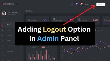 Adding Logout option in Admin Dashboard | Laravel Hotel Management System Project Tutorial