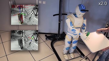 Whole-body control with Romeo: Grasping by visual servoing