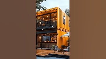 This Stunning Container Cafe Will Blow Your Mind! 🚢✨#ContainerCafe #ShippingContainerDesign #shorts