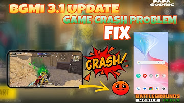 Bgmi 3.1 Update Crash Problem | Bgmi New Update Crash Problem | Bgmi 3.1 Update Lag Fix | PUBG