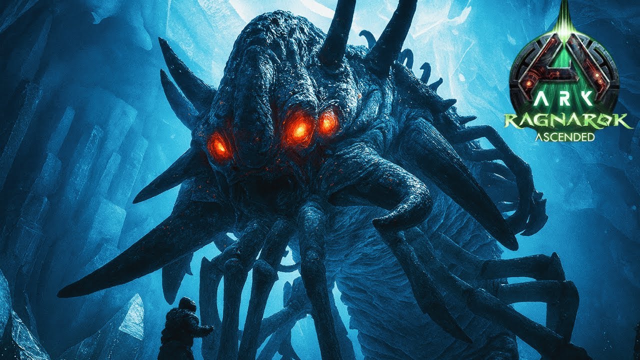 Epic Battle with Ice Worm Queen for the Artifact of the Pack! 🧊🐍 | ARK Ragnarok Part 33