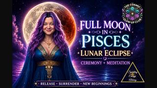 Datos 🌕 Full Moon in Pisces + Lunar Eclipse 2026 🌊 Release, Surrender & Guided Meditation Guía