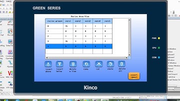 Recipe Function of Dtools software for Kinco Green series HMI