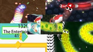 Snix.io vs LittleBigSnake.io vs Slither.io vs Wormax.io vs Wormate.io epic gameplays