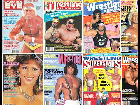 1986 Wrestling Magazines with Superstars of WWF NWA AWA Hulk Hogan #wwe #nwa #prowrestling