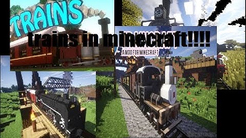 TRAIN CRAFT minecraft mod showcase!