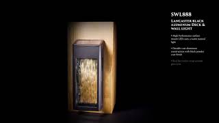 Classy Caps Lancaster Black Aluminum Deck & Wall Light - Model# SWL888