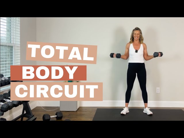 TOTAL BODY CIRCUIT  Home workout with dumbbells 