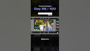 Day 58/100❤️‍🔥✅ Thumbnail Design! #shorts #thumbnail #photoshop #design #100dayschallenge #challenge