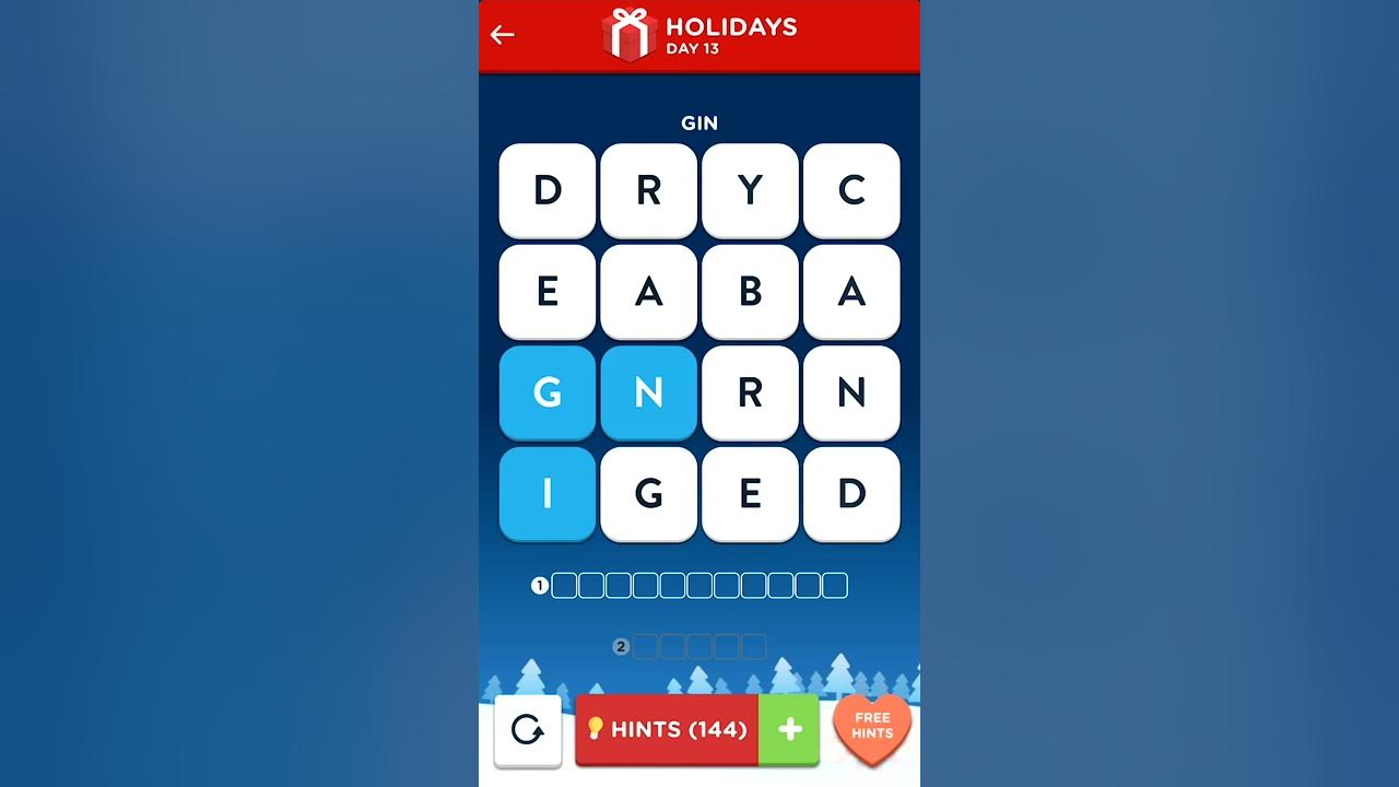 Wordbrain 2 Holiday Challenge 2017 Day 13 Wordbrain 2 Answers YouTube