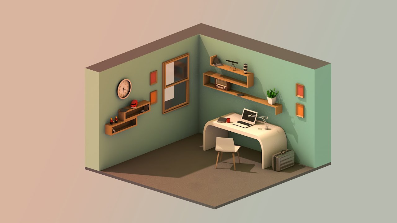 Д3 д4. Изометрия в Синема 4д. Cinema 4d isometric. Cinema 4d комната. 3д модель комнаты.