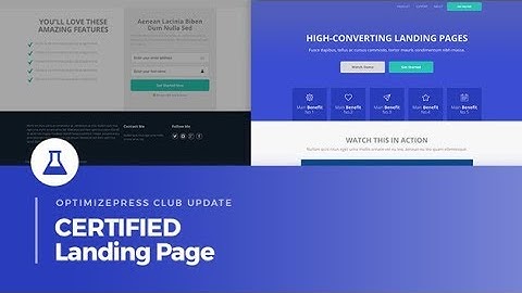 OptimizePress Club: Certified Landing Page