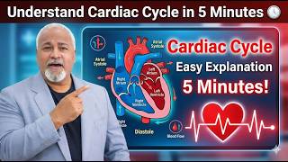 Cardiac Cycle in 5 Minutes ❤️ | Easy Explanation for Beginners