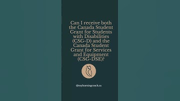 Can I receive both the Canada Student Grant for Students with Disabilities?