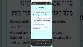 Simple Jewish blessings app. jewishjourney.kerryclements.com. Updated with nikkud.