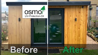 Treating Garden Room Cladding - Osmo Oil Uv-Protection Timelapse