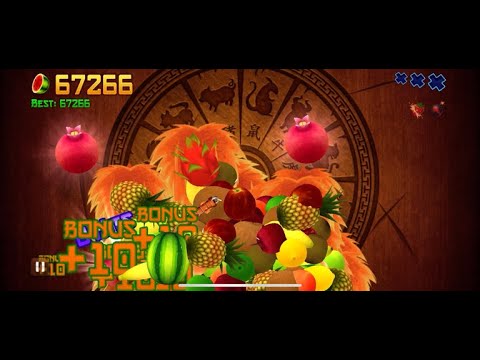 Fruit Ninja Classic Mode World Record: 67,266 Score (Game Crashed at the End)