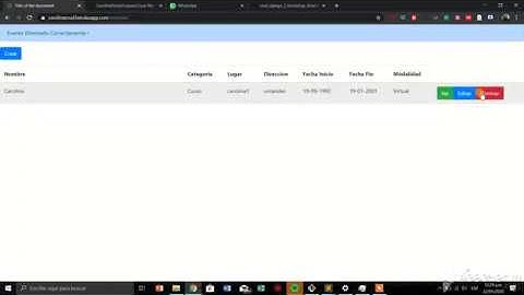 Crud Eventos con Python 3.7,  Django 2.2 y Bootstrap4