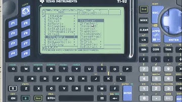 Technology in College Algebra - Basic Graphing - TI-92