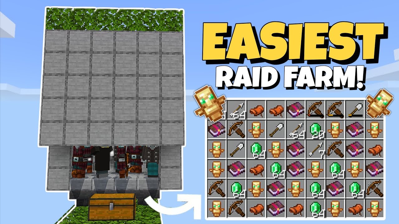 Best Raid Farm Tutorial for Minecraft Bedrock 1.21 - YouTube