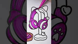 Super Satisfying ASMR Coloring 🎨🖌🖍 | Relax & Chill #Shorts #arttherapy #art #asmr #coloring #sounds