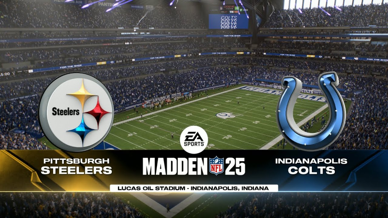 Madden 25 - Pittsburgh Steelers @ Indianapolis Colts - Week 4 - YouTube