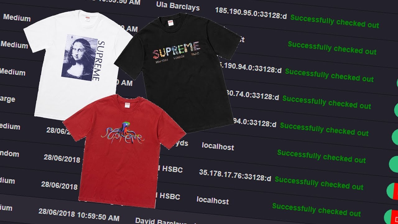 Supreme Summer Tees  | Cybersole AIO Live Cop | Week 19
