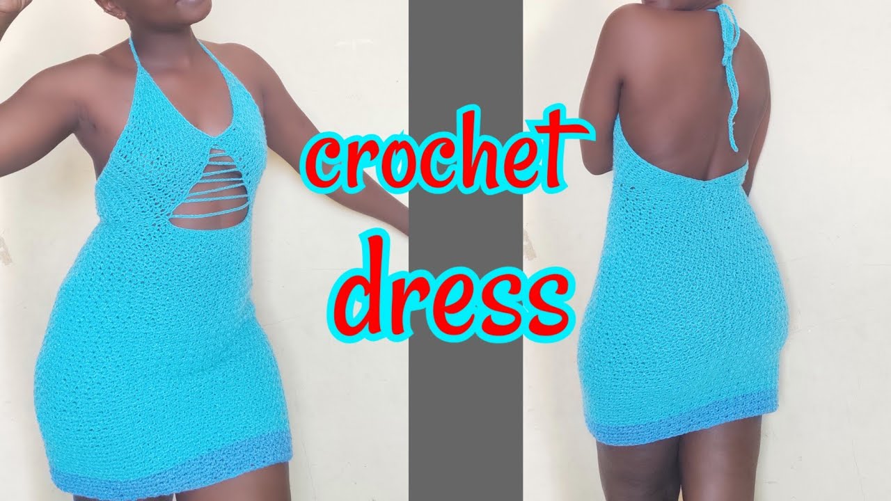 How to crochet a simple bodycon dress// beginner friendly//lemon pearl  stitch