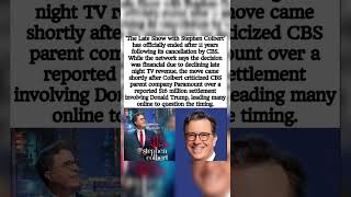Stephen Colbert's Late Show is over after 11 years, CBS says financial #letterslive #viral #lateshow