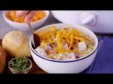 Slow-Cooker Bacon Corn Chowder I Pillsbury Recipe