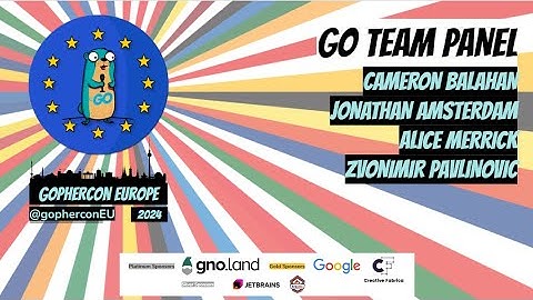 GopherCon Europe 2024:  Go Team Panel