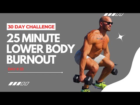 25 MIN INTENSE DUMBBELL LEG WORKOUT — Day 23 of 30 to Stronger You Challenge