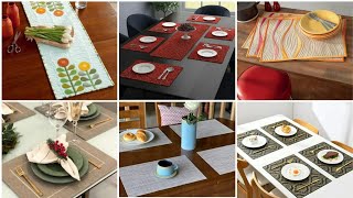 Dining Table Placemats Stylish Design Ideas | Latest Dining Table Mats & Runner Designs Collection