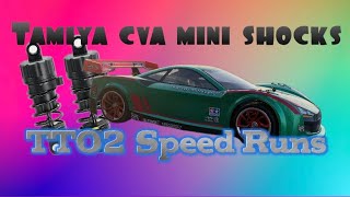 CVA Super Mini Shocks  Tamiya TT02 Speed Runs