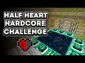 I BEAT HARDCORE MINECRAFT WITH HALF A HEART!