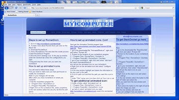How to set up animated icons in RocketDock