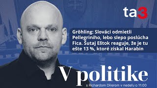 Gröhling: Slováci odmietli Pellegriniho. Šutaj Eštok reaguje: Je tu ešte 13 %, ktoré získal Harabin