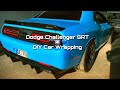 DIY Full Vinyl Car Wrap Time Lapse | Dodge Challenger SRT | Baby Blue 💙💙💙