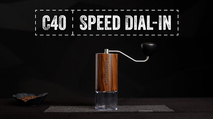 Comandante C40 - The fastest way to choose your grind setting!
