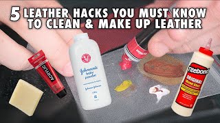 5 Leather cleaning hacks you must know | Leather working tutorials