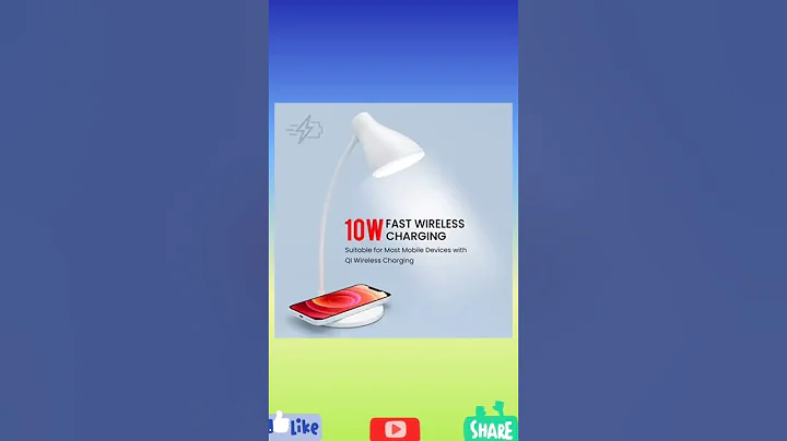 🔥Portable Lamp with 🔥Wireless Charger | 10W Output | 🔥360° Flexible Neck | 🔥Touch Control | #shorts