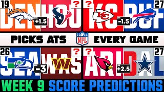 NFL Week 9 Score Predictions | Bet or Pass Every Game