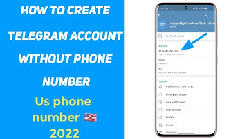 Create telegram account without phone number 2022