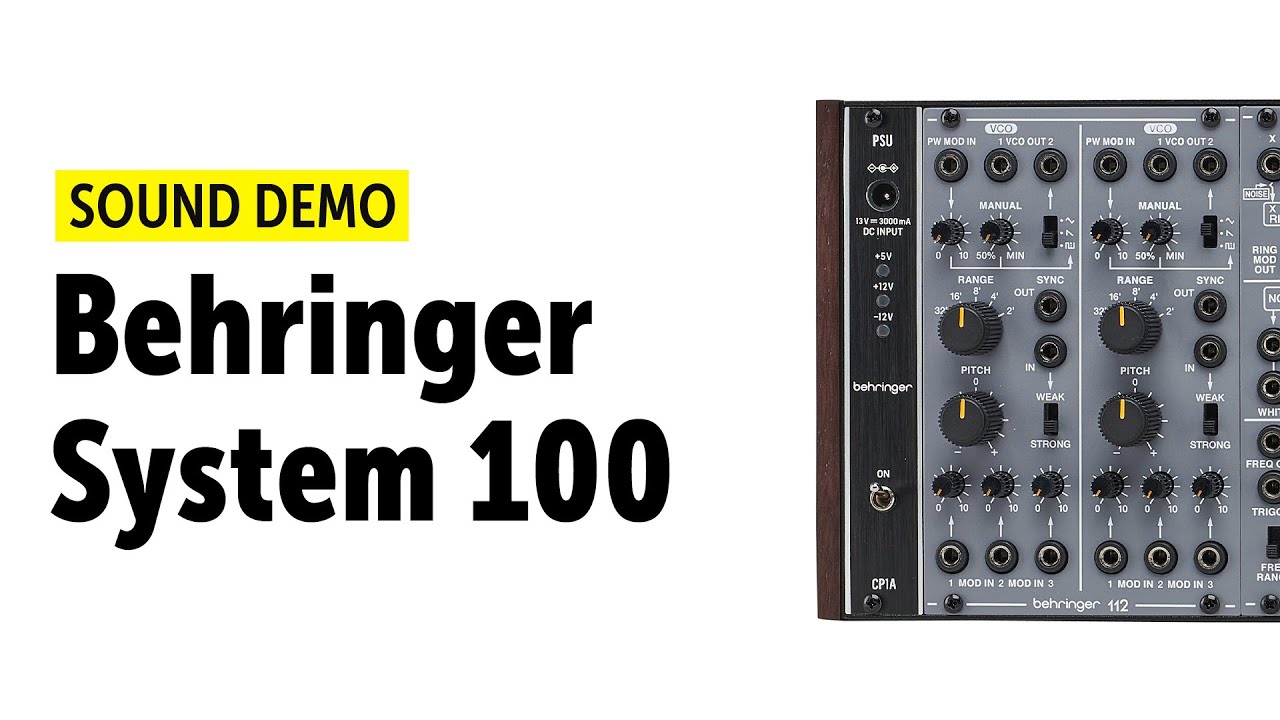 Behringer System 100 Sound Demo (no talking) - YouTube