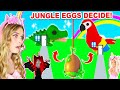 JUNGLE EGGS DECIDE WHAT WE BUILD IN ADOPT ME! (ROBLOX)