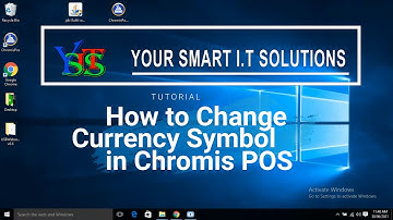 How to change currency symbol in Chromis Point of Sale