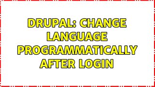 Famous Drupal: Change language programmatically after login Wealth