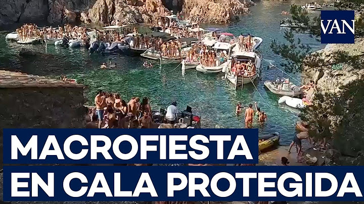 Así son las macrofiestas en una cala protegida de la Costa Brava